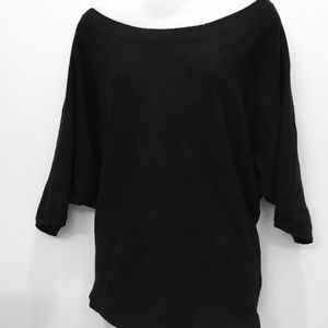 Vince Cashmere Dolman Pullover M Black